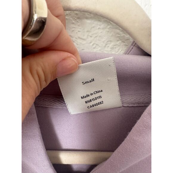 Varley Davidson Sweatshirt Raindrops Size Small Purple Lavender - Picture 7 of 10